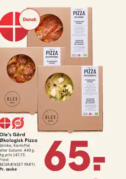 SPAR Ole's Gård Økologisk Pizza tilbud