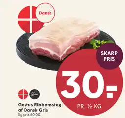 SPAR Gestus Ribbenssteg af Dansk Gris tilbud