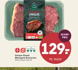 SPAR Unique Dansk Økologisk Entrecote tilbud
