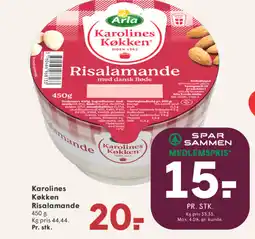 SPAR Karolines Køkken Risalamande tilbud
