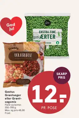 SPAR Gestus Grøntsager eller Grønt- sagsmix tilbud