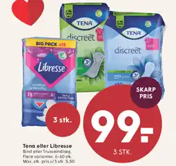 SPAR Tena eller Libresse tilbud