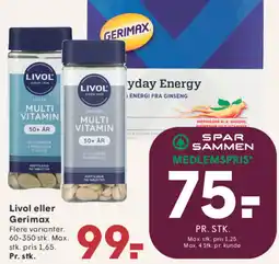 SPAR Livol eller Gerimax tilbud