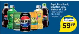 Fakta Tyskland Pepsi, Faxe Kondi, Mountain Dew, Mirinda el. 7 UP tilbud