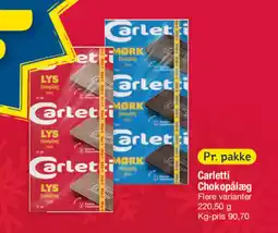 Fakta Tyskland Carletti Chokopålæg tilbud