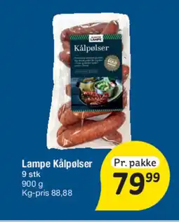 Fakta Tyskland Lampe Kålpølser tilbud