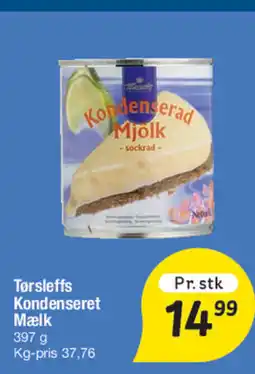 Fakta Tyskland Tørsleffs Kondenseret Mælk tilbud