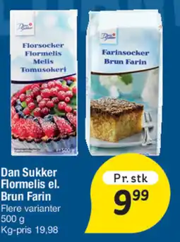 Fakta Tyskland Dan Sukker Flormelis el. Brun Farin tilbud