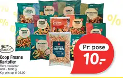 Fakta Tyskland DYBFROST Coop Frosne Kartofler tilbud