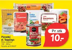 Fakta Tyskland Pizzadej el. Toppings tilbud