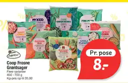 Fakta Tyskland DYBFROST Coop Frosne Grøntsager tilbud