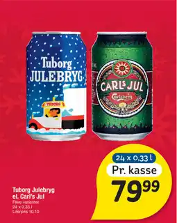 Fakta Tyskland Tuborg Julebryg el. Carl's Jul tilbud