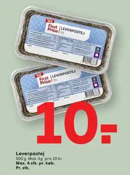 SPAR Leverpostej, DKK 10 tilbud