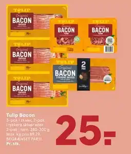SPAR Tulip Bacon, DKK 25 tilbud