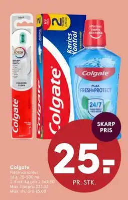 SPAR Colgate, DKK 25 tilbud