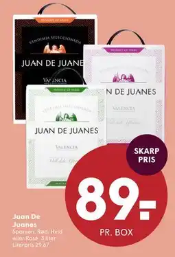 SPAR Juan De Juanes, DKK 89 tilbud