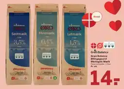 SPAR Grøn Balance Øllingegaard Økologisk Mælk, DKK 14 tilbud