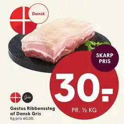 SPAR Gestus Ribbenssteg af Dansk Gris, DKK 30 tilbud
