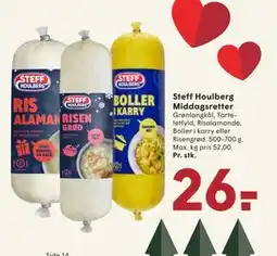 SPAR Steff Houlberg Middagsretter, DKK 26 tilbud