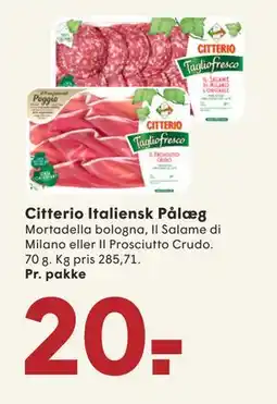 SPAR Citterio Italiensk Pålæg, DKK 20 tilbud