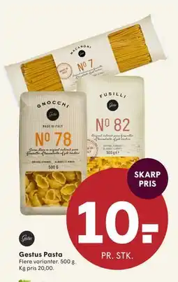 SPAR Gestus Pasta, DKK 10 tilbud