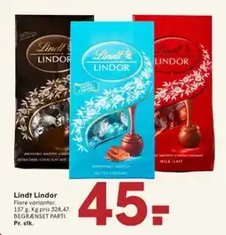 SPAR Lindt Lindor, DKK 45 tilbud
