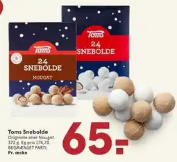 SPAR Toms Snebolde, DKK 65 tilbud