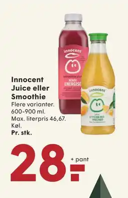 SPAR Innocent Juice eller Smoothie, DKK 28 tilbud