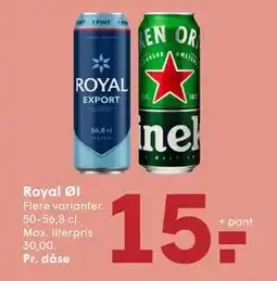 SPAR Royal Øl, DKK 15 tilbud
