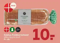 SPAR Gestus Fuldkornstoast, DKK 10 tilbud