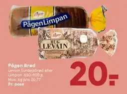 SPAR Pågen Brød, DKK 20 tilbud