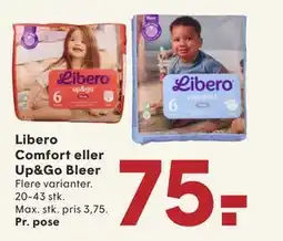 SPAR Libero Comfort eller Up&Go Bleer, DKK 75 tilbud