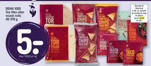 REMA 1000 Tex Mex eller snack rolls 40-370 g, DKK 5