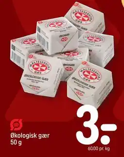 REMA 1000 Økologisk gær 50 g, DKK 3 tilbud