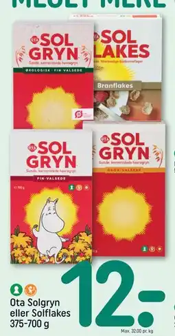 REMA 1000 Ota Solgryn eller Solflakes 375-700 g, DKK 12 tilbud