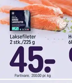REMA 1000 Laksefileter 2 stk./225 g, DKK 45 tilbud