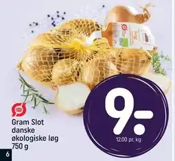 REMA 1000 Gram Slot danske økologiske løg 750 g, DKK 9 tilbud