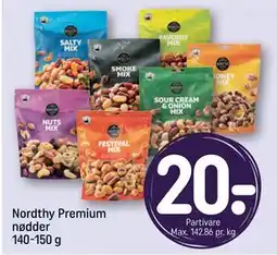 REMA 1000 Nordthy Premium nødder 140-150 g, DKK 20 tilbud