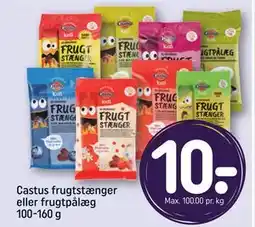 REMA 1000 Castus frugtstænger eller frugtpålæg 100-160 g, DKK 10 tilbud