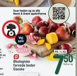 REMA 1000 Økologiske farvede beder Danske, DKK 7.5 tilbud