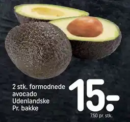 REMA 1000 2 stk. formodnede avocado Udenlandske Pr. bakke, DKK 15 tilbud