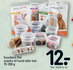 REMA 1000 Excellent Pet snacks til hund eller kat 75-200 g, DKK 12 tilbud