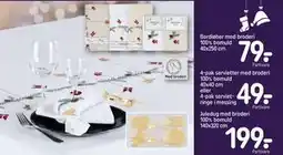 REMA 1000 Bordløber med broderi 100% bomuld 40x250 cm, DKK 79 tilbud