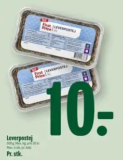 Min Købmand Leverpostej, DKK 10 tilbud