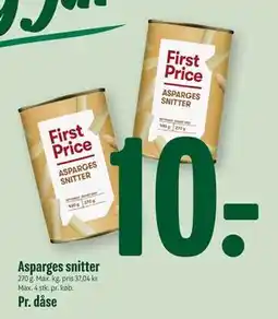 Min Købmand Asparges snitter, DKK 10 tilbud