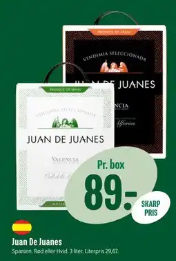 Min Købmand Juan De Juanes, DKK 89 tilbud