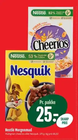 Min Købmand Nestlé Morgenmad, DKK 25 tilbud