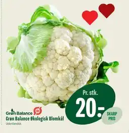 Min Købmand Grøn Balance Økologisk Blomkål, DKK 20 tilbud