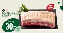 Min Købmand Gestus Ribbenssteg af Dansk Gris, DKK 30 tilbud