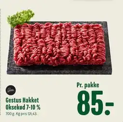 Min Købmand Gestus Hakket Oksekød 7-10 %, DKK 85 tilbud